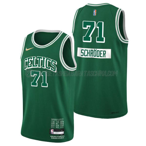 camiseta dennis schroder boston celtics de 71 hombre city edition 2022 verde