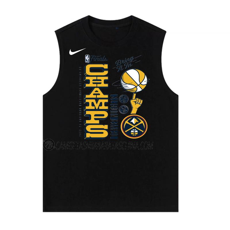 camiseta denver nuggets de 23621a1 hombre nba champs 2022-23 negro