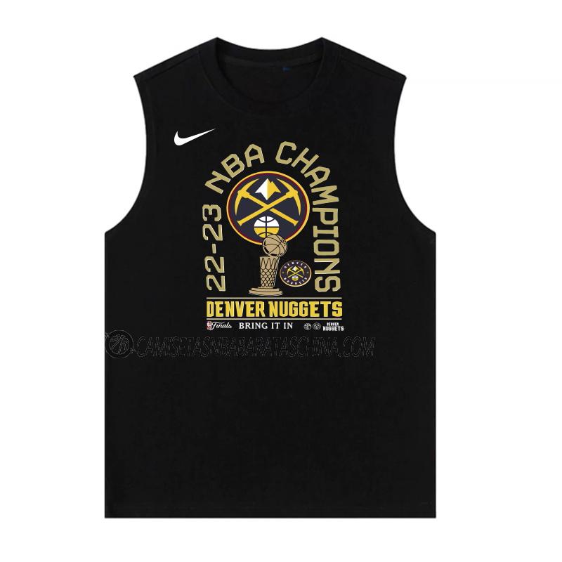 camiseta denver nuggets de hombre nba champions 2022-23 negro