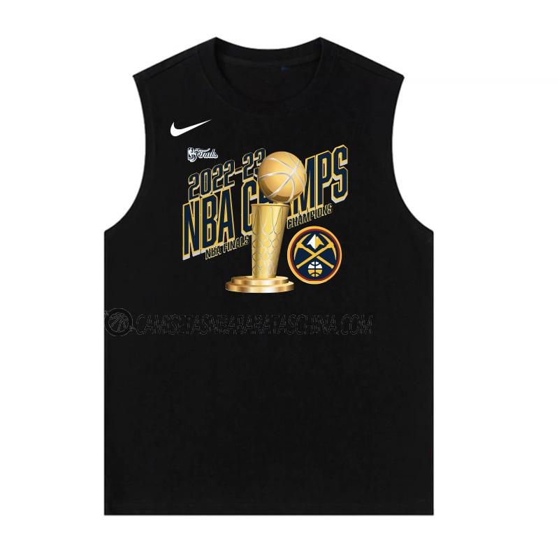 camiseta denver nuggets de hombre nba champs 2022-23 negro