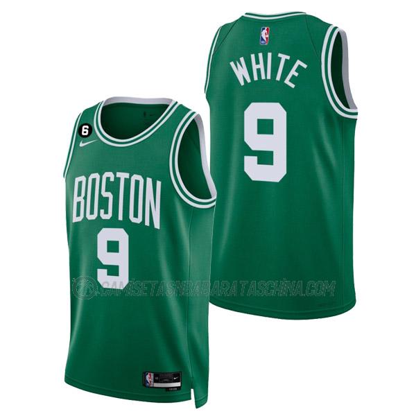 camiseta derrick white boston celtics de 9 hombre icon edition 2023 verde