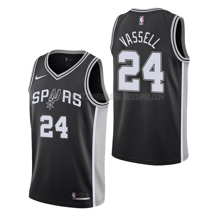 camiseta devin vassell san antonio spurs de 24 hombre icon edition 2023 negro