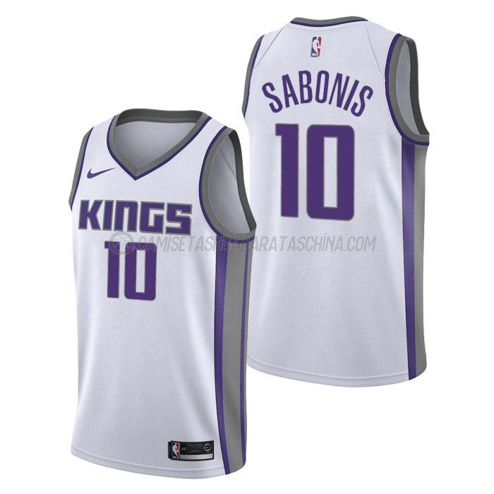 camiseta domantas sabonis sacramento kings de 10 hombre association edition 2023 blanco