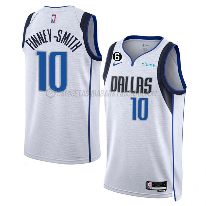 camiseta dorian finney-smith dallas mavericks de 10 hombre association edition 2023 blanco