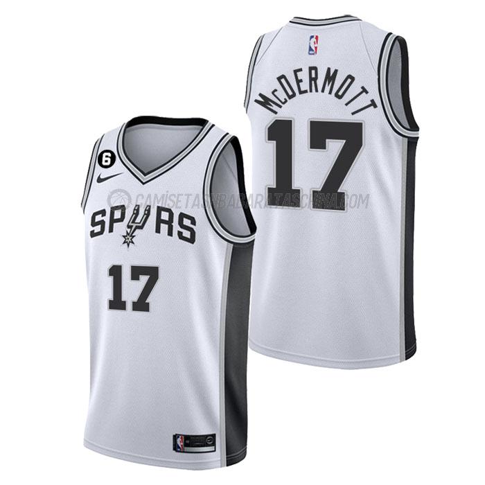 camiseta doug mcdermott san antonio spurs de 17 hombre association edition 2023 blanco