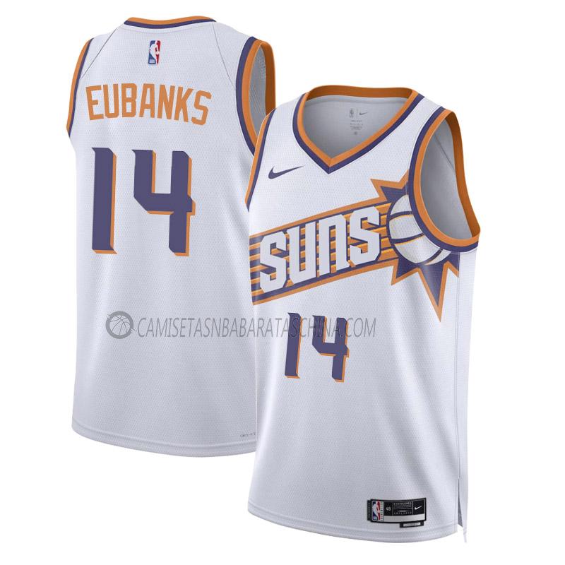 camiseta drew eubanks phoenix suns de 14 hombre association edition 2023-24 blanco