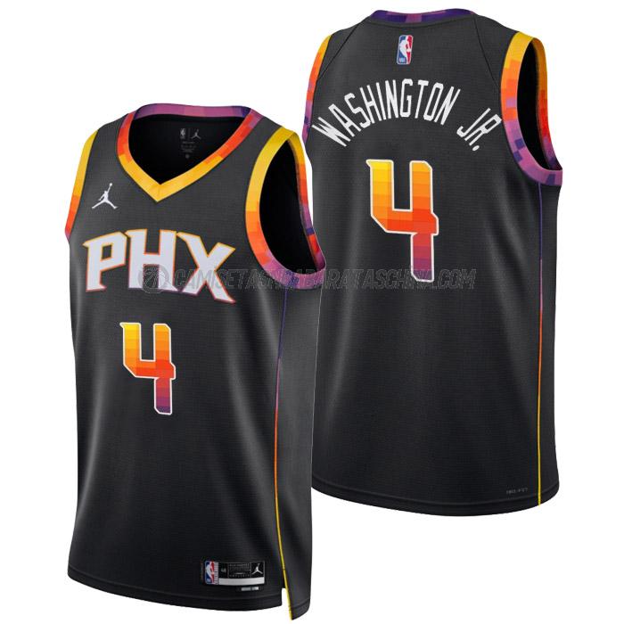 camiseta duane washington jr phoenix suns de 4 hombre statement edition 2023 negro