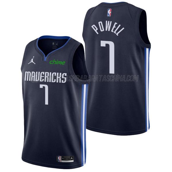 camiseta dwight powell dallas mavericks de 7 hombre statement edition 2022 azul marino