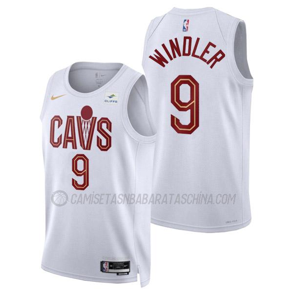 camiseta dylan windler cleveland cavaliers de 9 hombre association edition 2023 blanco