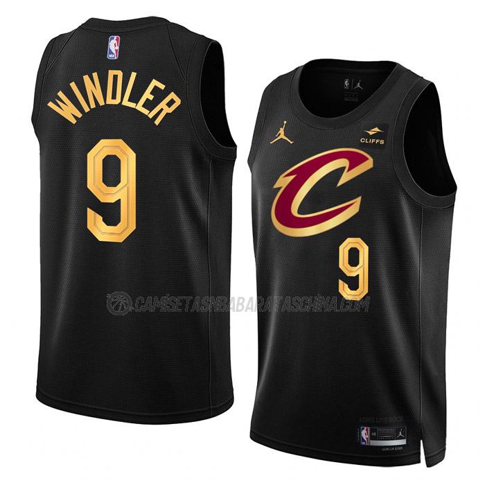 camiseta dylan windler cleveland cavaliers de 9 hombre statement edition 2023 negro