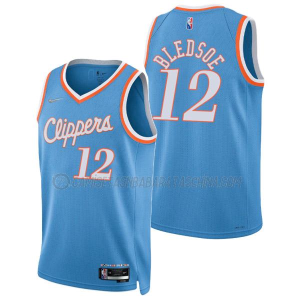 camiseta eric bledsoe los angeles clippers de 12 hombre city edition 2022 azul