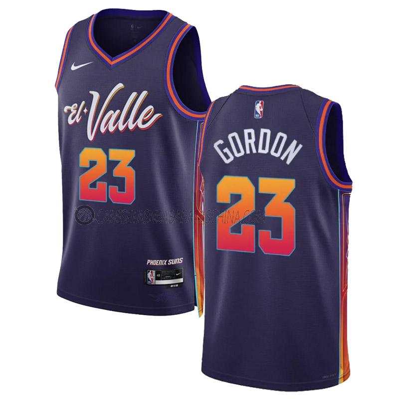 camiseta eric gordon phoenix suns de 23 hombre city edition 2023-24 p煤rpura