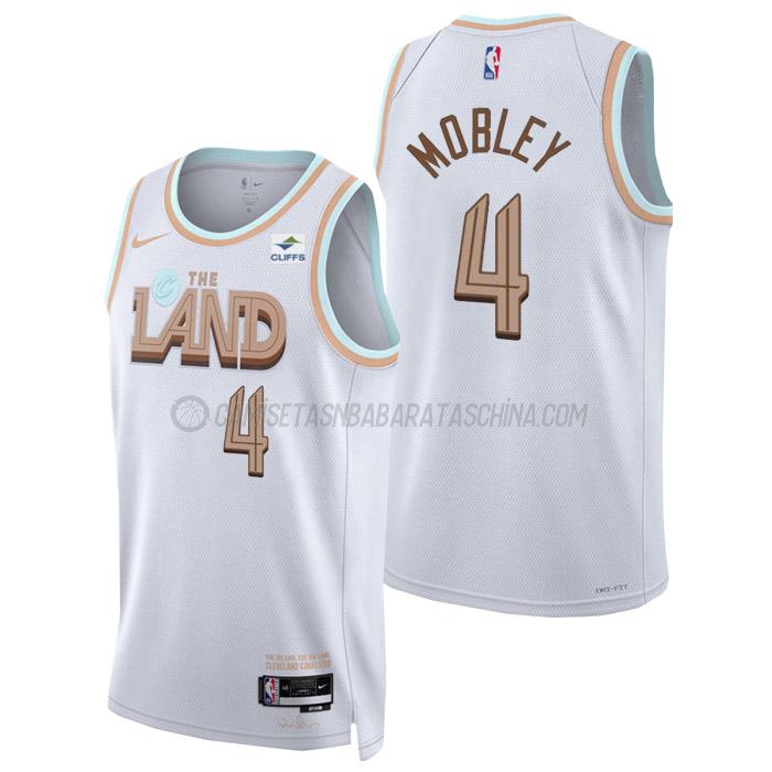 camiseta evan mobley cleveland cavaliers de 4 hombre city edition 2023 blanco