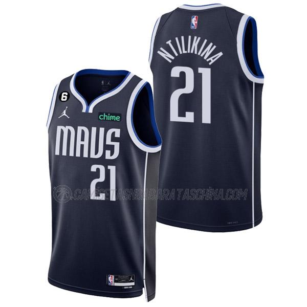 camiseta frank ntilikina dallas mavericks de 21 hombre statement edition 2023 azul marino