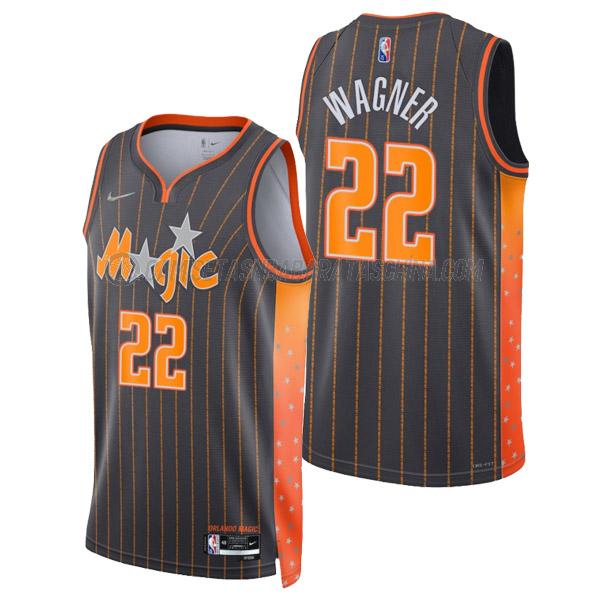 camiseta franz wagner orlando magic de 22 hombre city edition 2022 negro