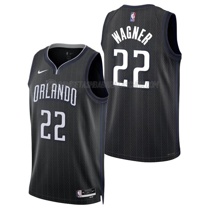 camiseta franz wagner orlando magic de 22 hombre city edition 2023 negro