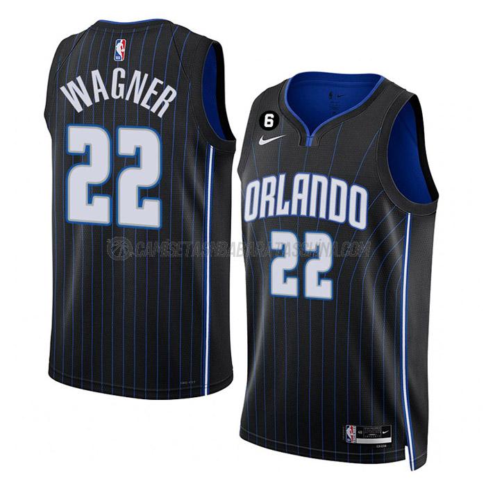 camiseta franz wagner orlando magic de 22 hombre icon edition 2023 negro