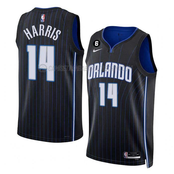 camiseta gary harris orlando magic de 14 hombre icon edition 2023 negro