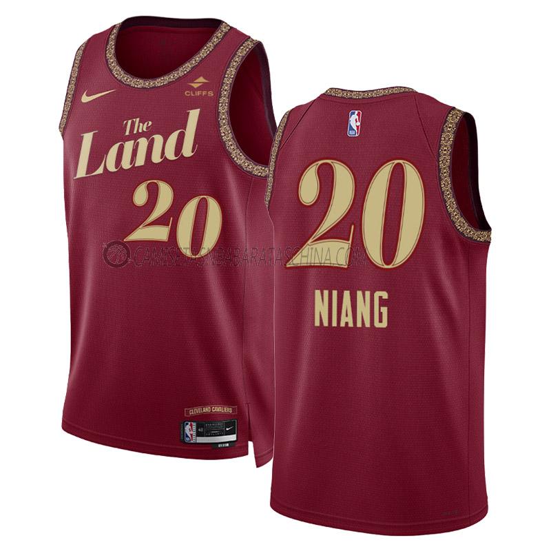 camiseta georges niang cleveland cavaliers de 20 hombre city edition 2023-24 negro