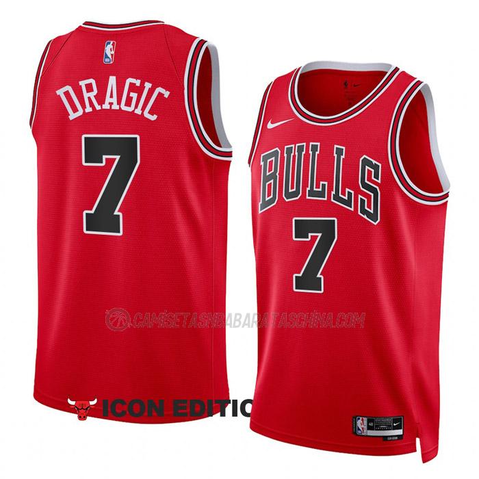 camiseta goran dragic chicago bulls de 7 hombre icon edition 2023 rojo