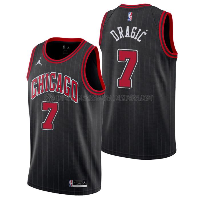 camiseta goran dragic chicago bulls de 7 hombre statement edition 2023 negro