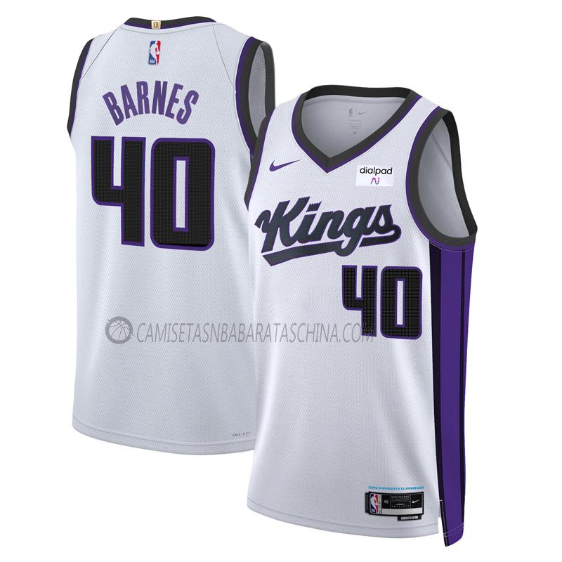 camiseta harrison barnes sacramento kings de 40 hombre association edition 2023-24 blanco