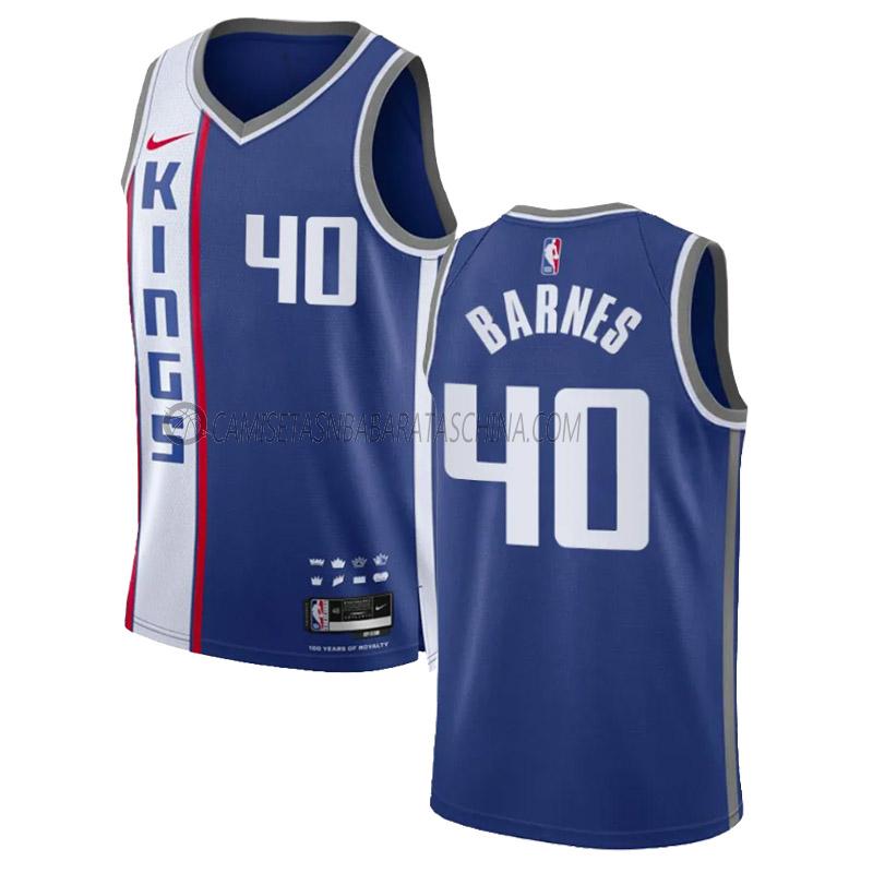 camiseta harrison barnes sacramento kings de 40 hombre city edition 2023-24 azul