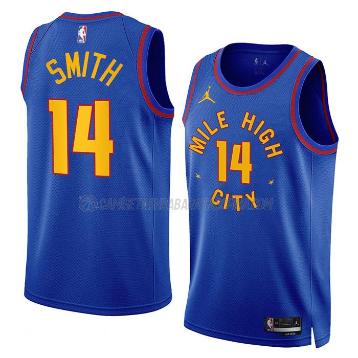 camiseta ish smith denver nuggets de 14 hombre statement edition 2023 azul