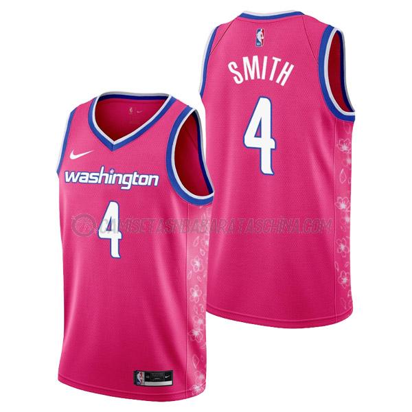 camiseta ish smith washington wizards de 4 hombre city edition 2023 rosa