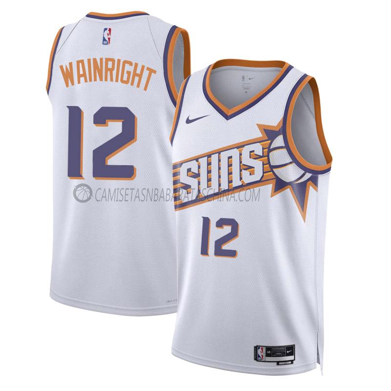 camiseta ish wainright phoenix suns de 12 hombre association edition 2023-24 blanco