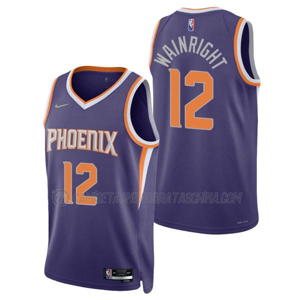 camiseta ishmail wainright phoenix suns de 12 hombre icon edition 2022 púrpura