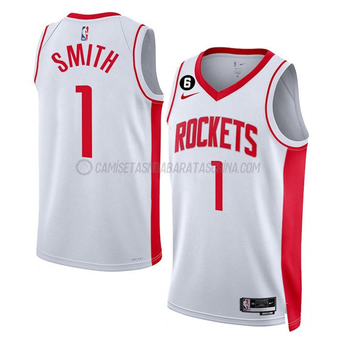 camiseta jabari smith houston rockets de 1 hombre association edition 2023 blanco