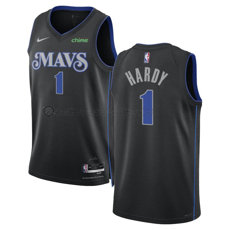 camiseta jaden hardy dallas mavericks de 1 hombre city edition 2023-24 negro