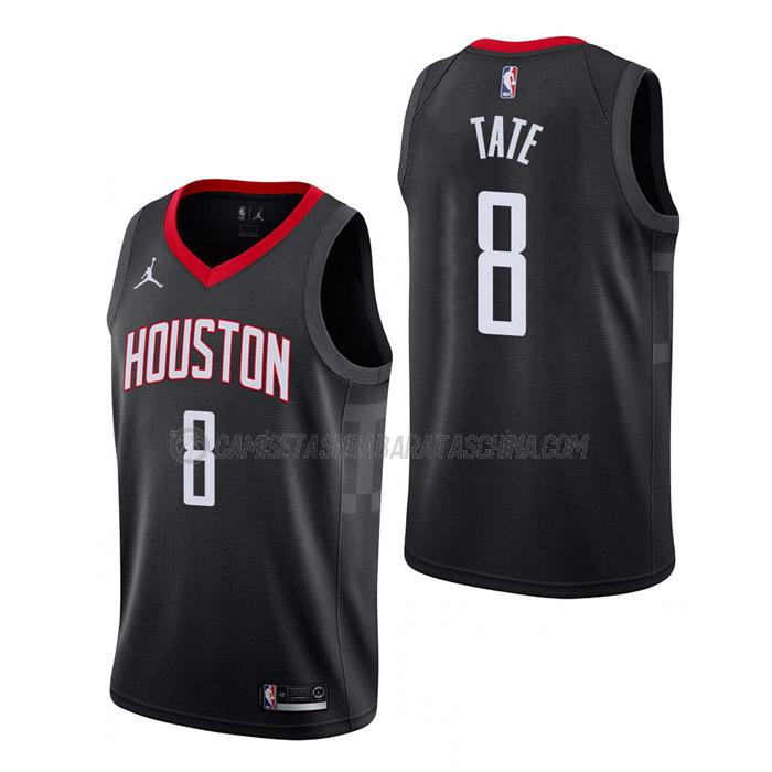 camiseta jae'sean tate houston rockets de 8 hombre statement edition 2023 negro