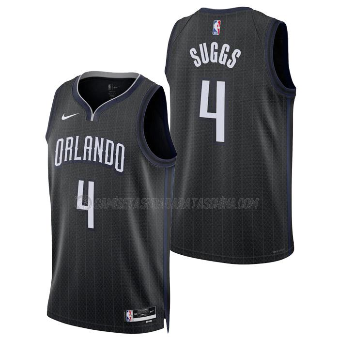 camiseta jalen suggs orlando magic de 4 hombre city edition 2023 negro