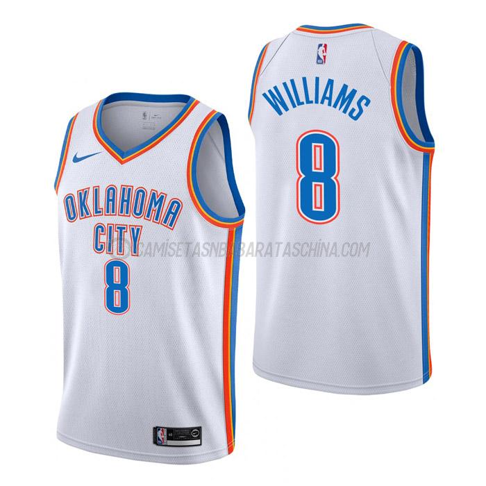 camiseta jalen williams oklahoma city thunder de 8 hombre association edition 2023 blanco