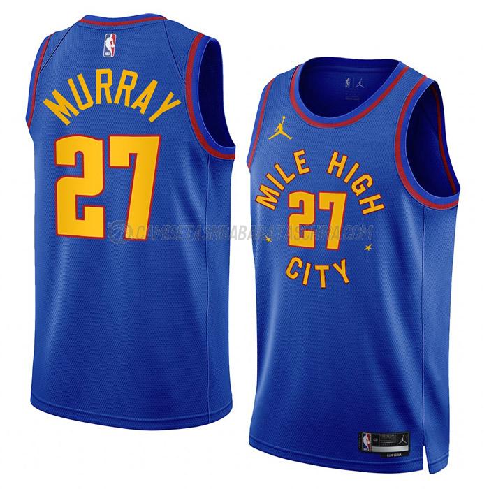 camiseta jamal murray denver nuggets de 27 hombre statement edition 2023 azul