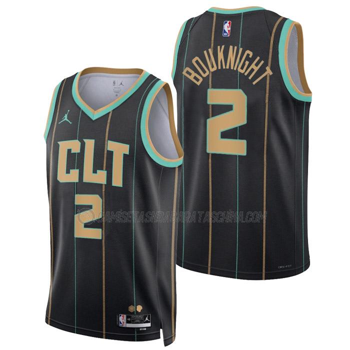 camiseta james bouknight charlotte hornets de 2 hombre city edition 2023 negro