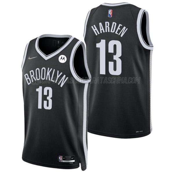 camiseta james harden brooklyn nets de 13 hombre icon edition 2022 negro