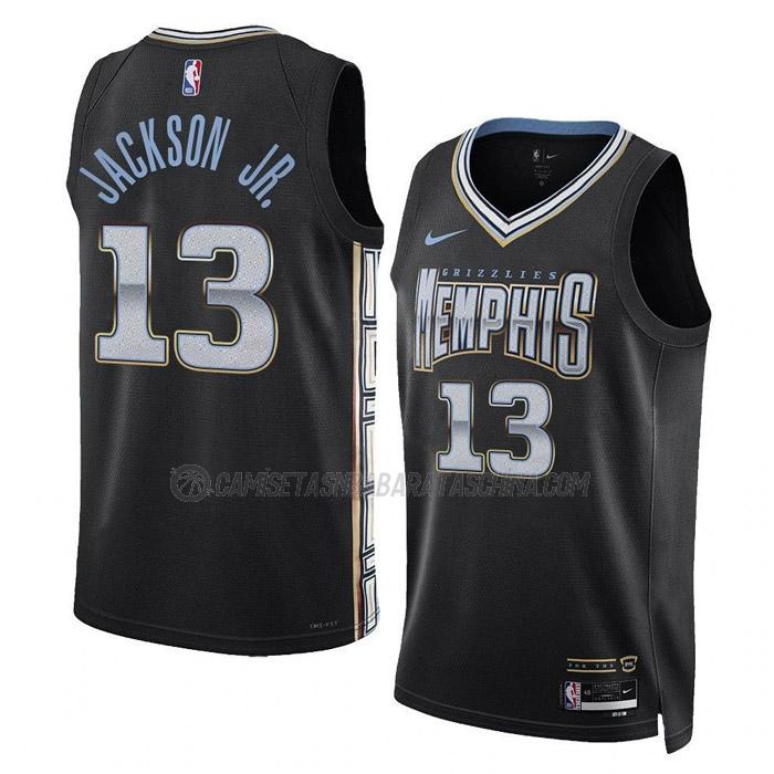 camiseta jaren jackson jr memphis grizzlies de 13 hombre city edition 2023 negro