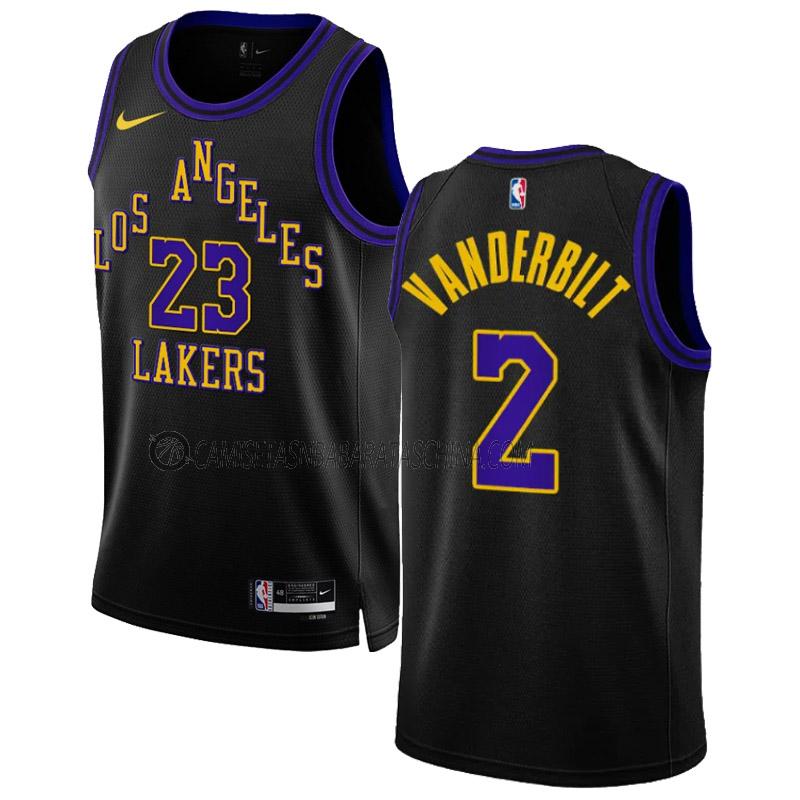 camiseta jarred vanderbilt los angeles lakers de 2 hombre city edition 2023-24 negro