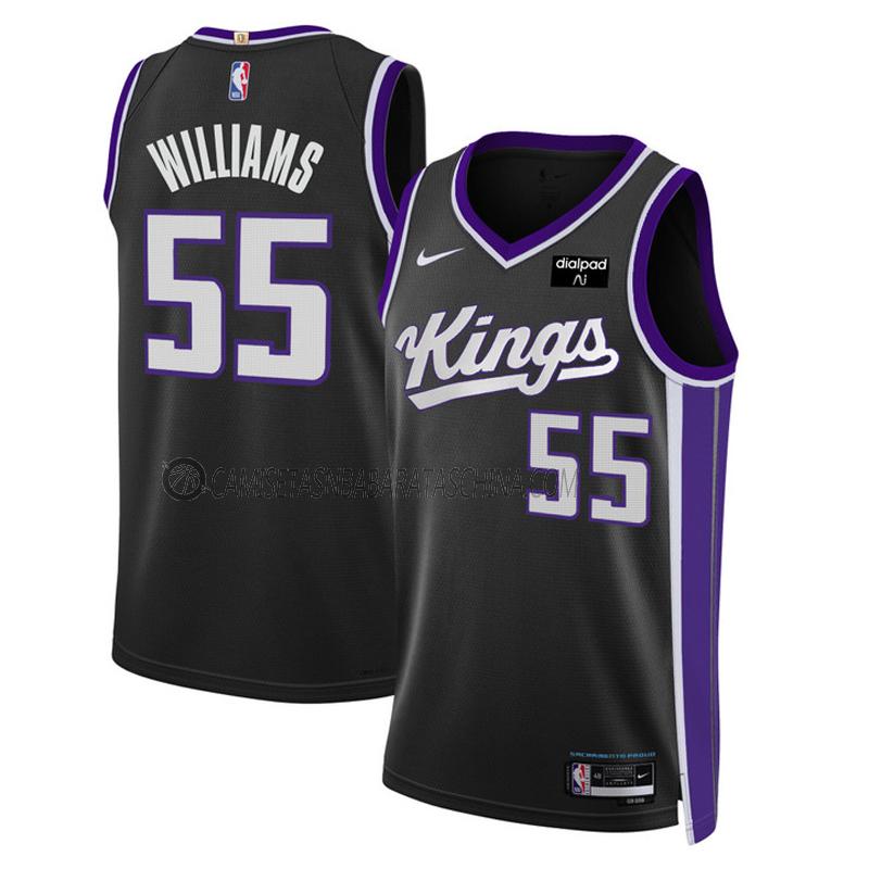 camiseta jason williams sacramento kings de 55 hombre icon edition 2023-24 negro