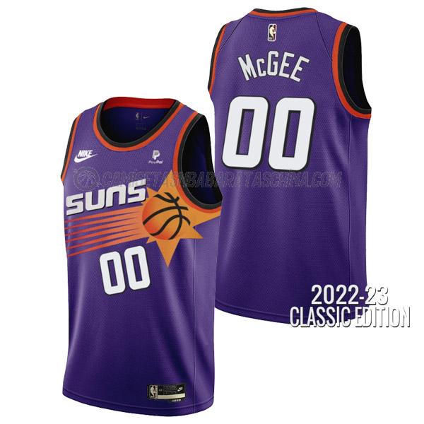 camiseta javale mcgee phoenix suns de 0 hombre classic edition 2023 púrpura