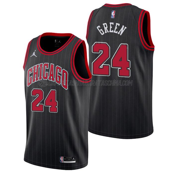 camiseta javonte green chicago bulls de 24 hombre statement edition 2023 negro