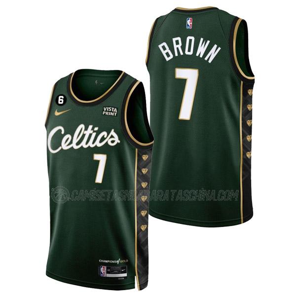 camiseta jaylen brown boston celtics de 7 hombre city edition 2023 verde