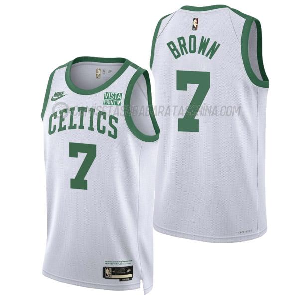 camiseta jaylen brown boston celtics de 7 hombre classic edition 2022 blanco