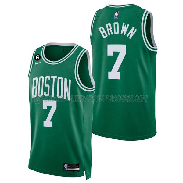 camiseta jaylen brown boston celtics de 7 hombre icon edition 2023 verde