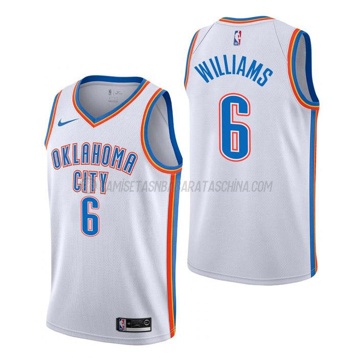 camiseta jaylin williams oklahoma city thunder de 6 hombre association edition 2023 blanco