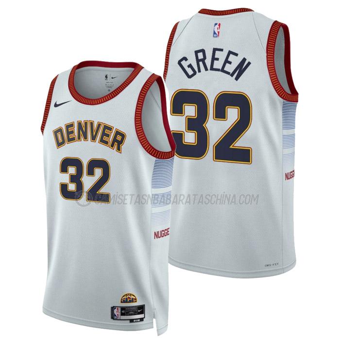 camiseta jeff green denver nuggets de 32 hombre city edition 2023 blanco