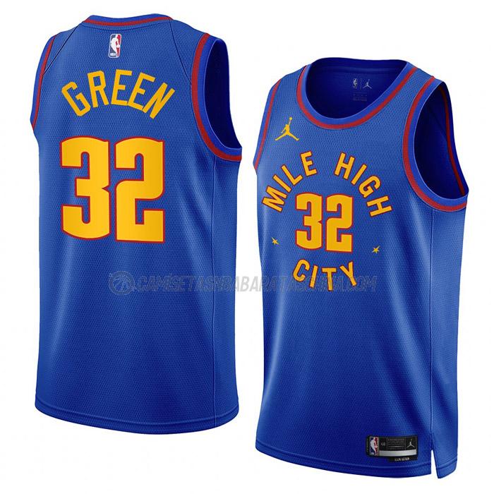 camiseta jeff green denver nuggets de 32 hombre statement edition 2023 azul